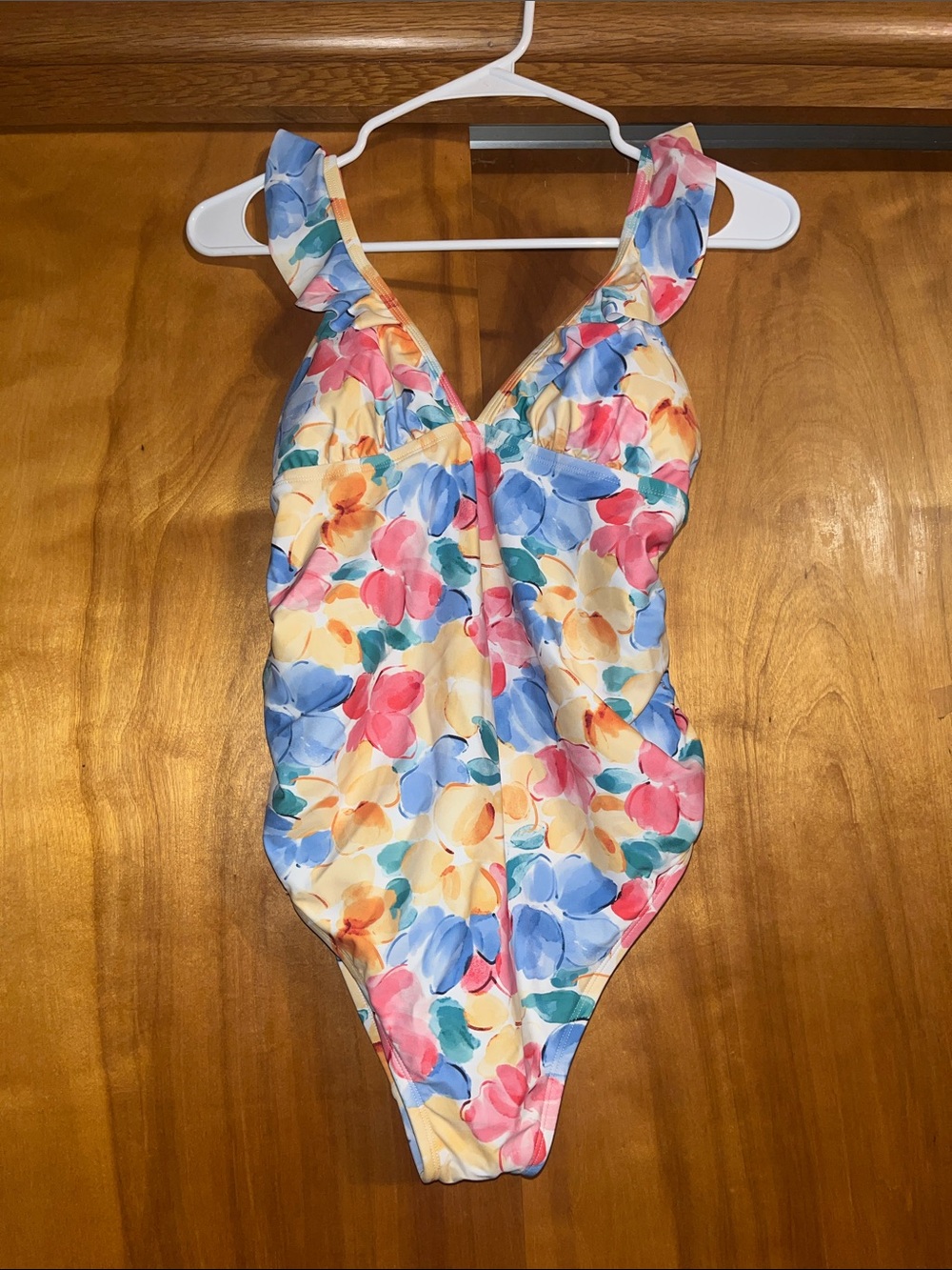 Woman’s Maternity Floral One-Piece Swimsuit